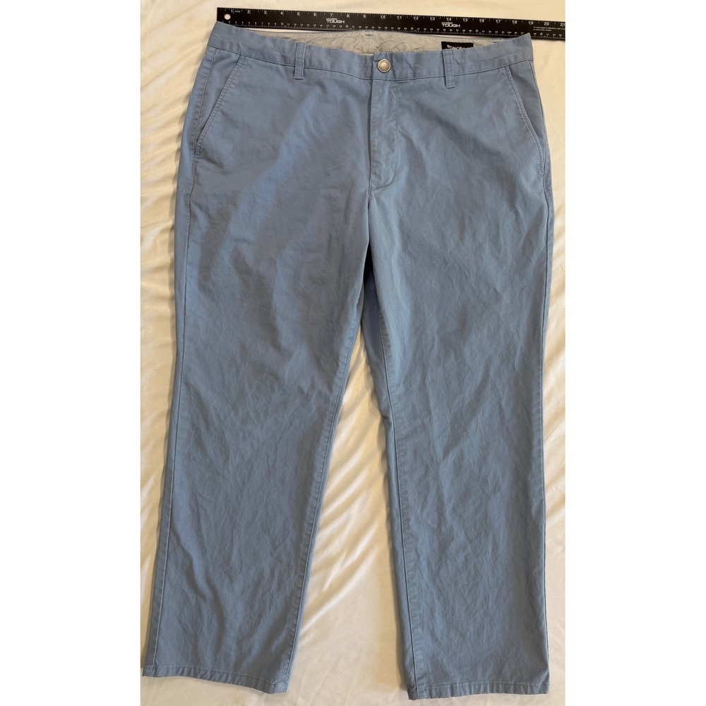 Bonobos Mens Straight Fit Chino Pants Light Blue 38x30 Cotton Twill Trousers